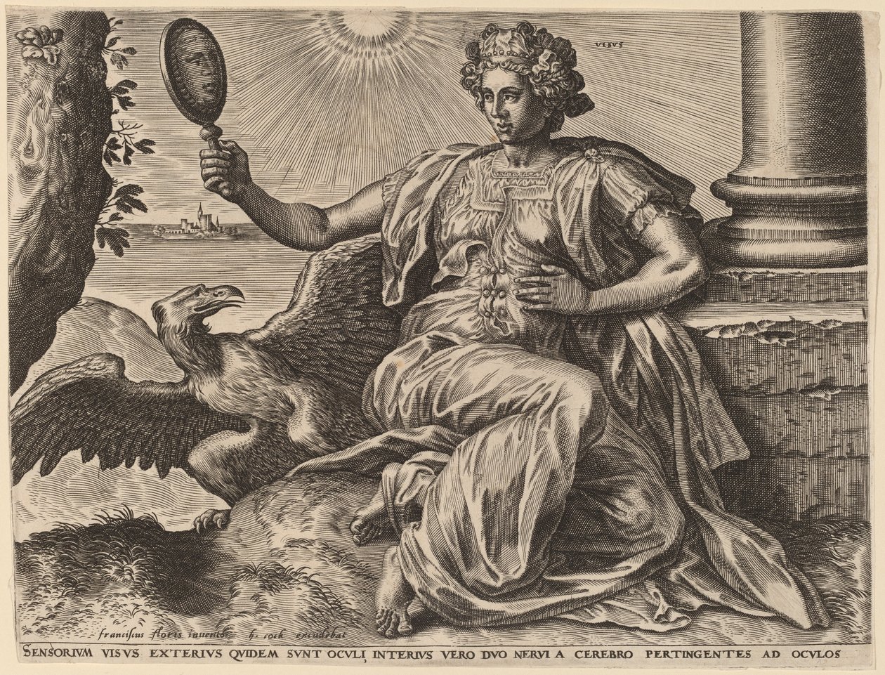Visus by Cornelis Cort after Frans Floris I
