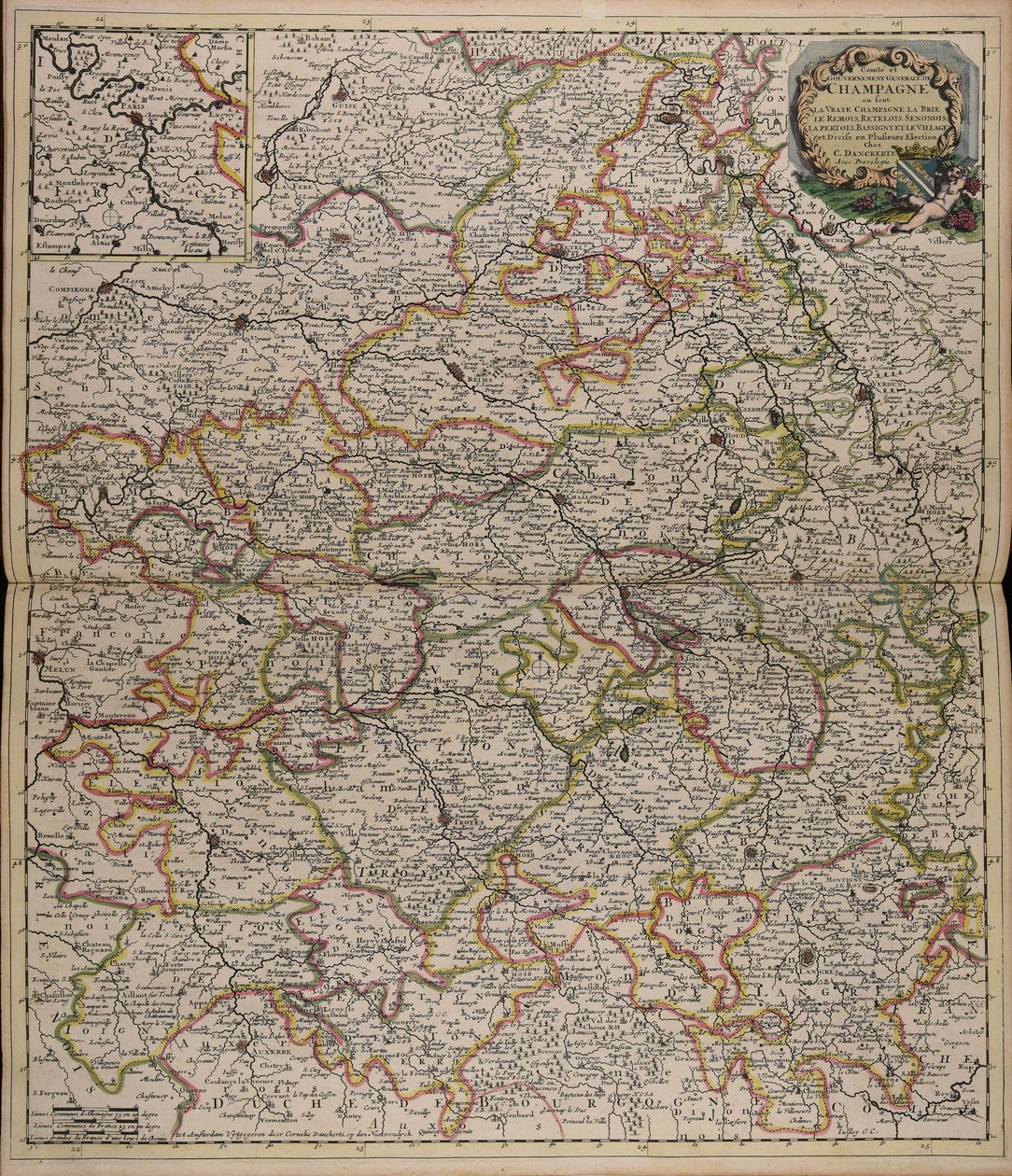 County and General Government of Champagne: Including True Champagne, Brie, Reims, Rethel, Senon, Perthois, Bassigny and the Village Divided into Several Elections by Cornelis Danckerts