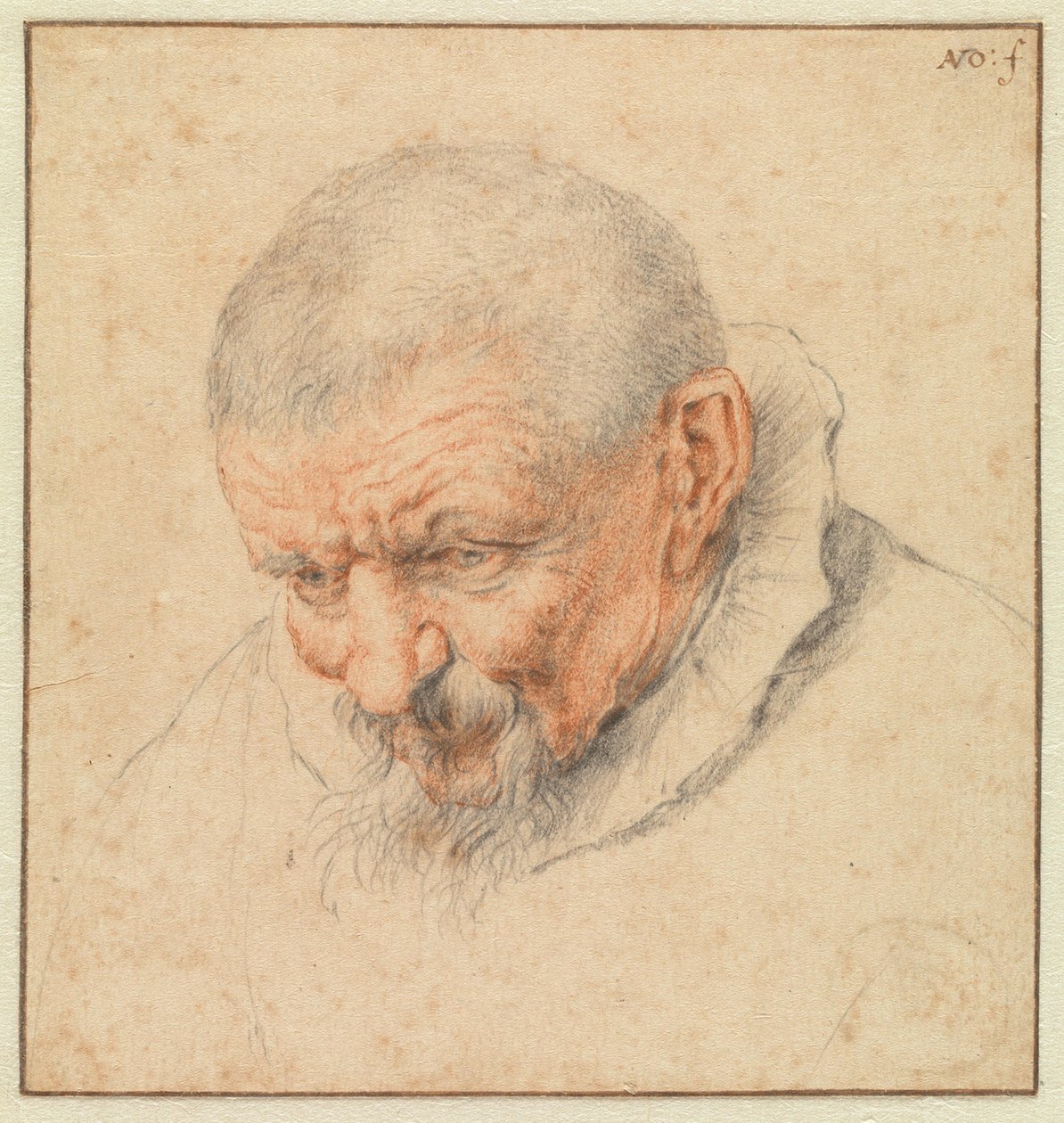 The Head of an Old Man by Cornelis Dusart