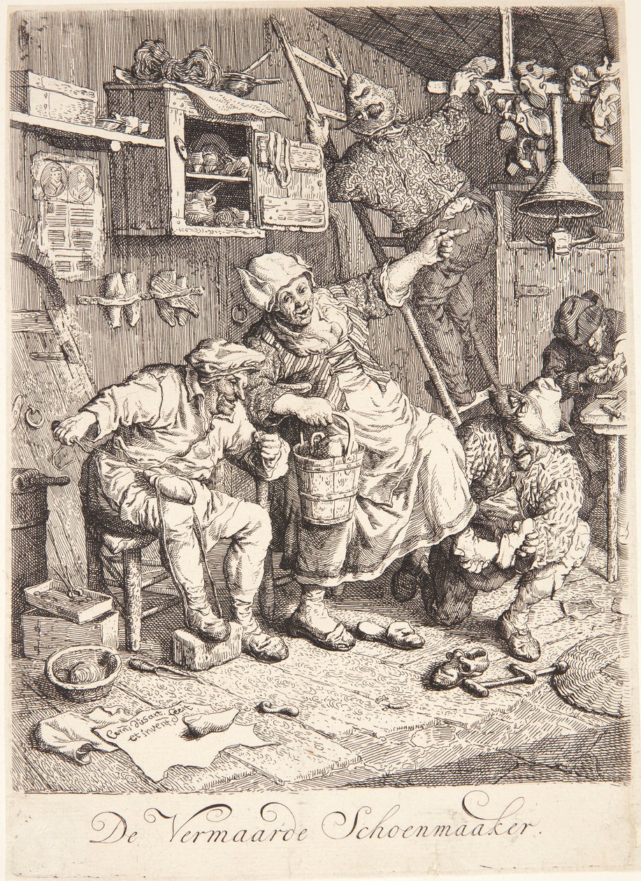 A Shoemaker by Cornelis Dusart