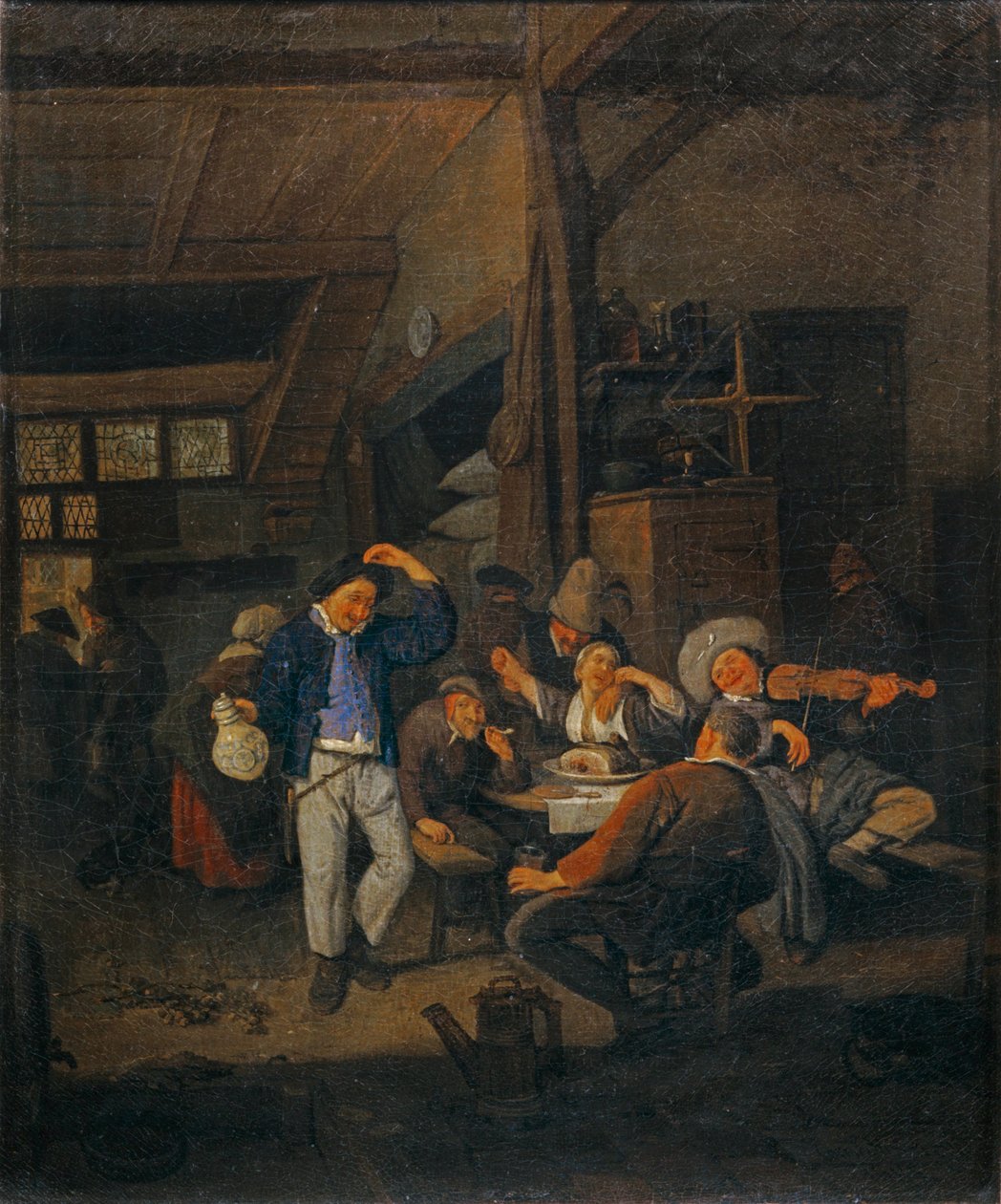 Interior of a Tavern: The Dancer with a Pitcher by Cornelis Dusart