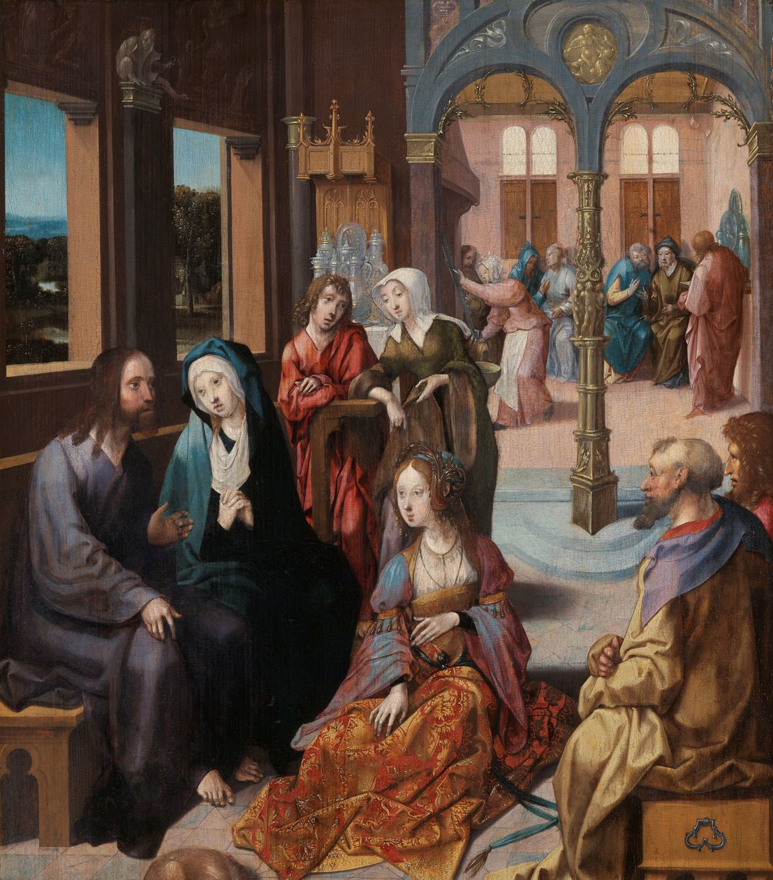 Christ’s Second Visit to the House of Mary and Martha by Cornelis Engebrechtsz