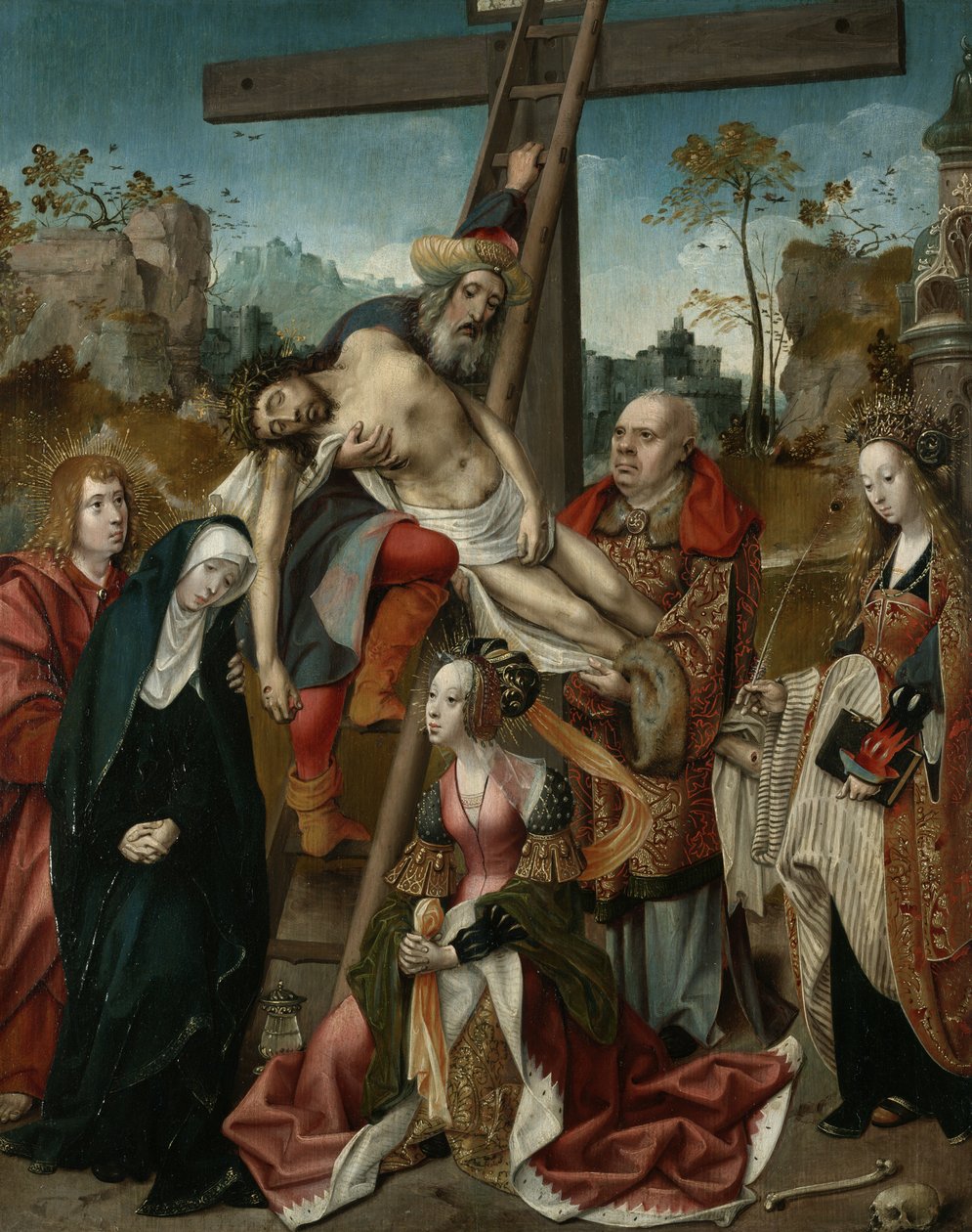 The Deposition, c.1510–20 by Cornelis Engelbrechtsen