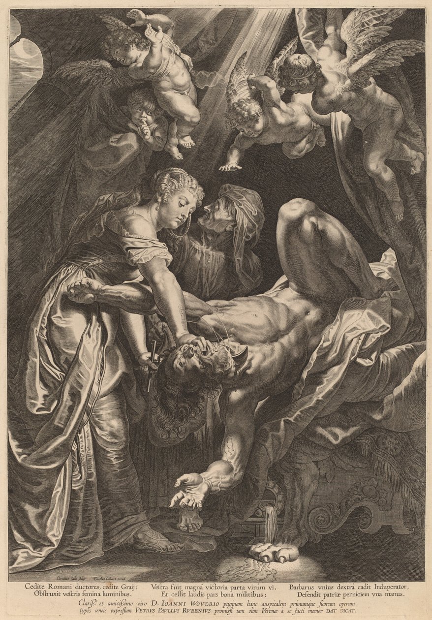 Judith Beheading Holofernes by Cornelis Galle I after Sir Peter Paul Rubens