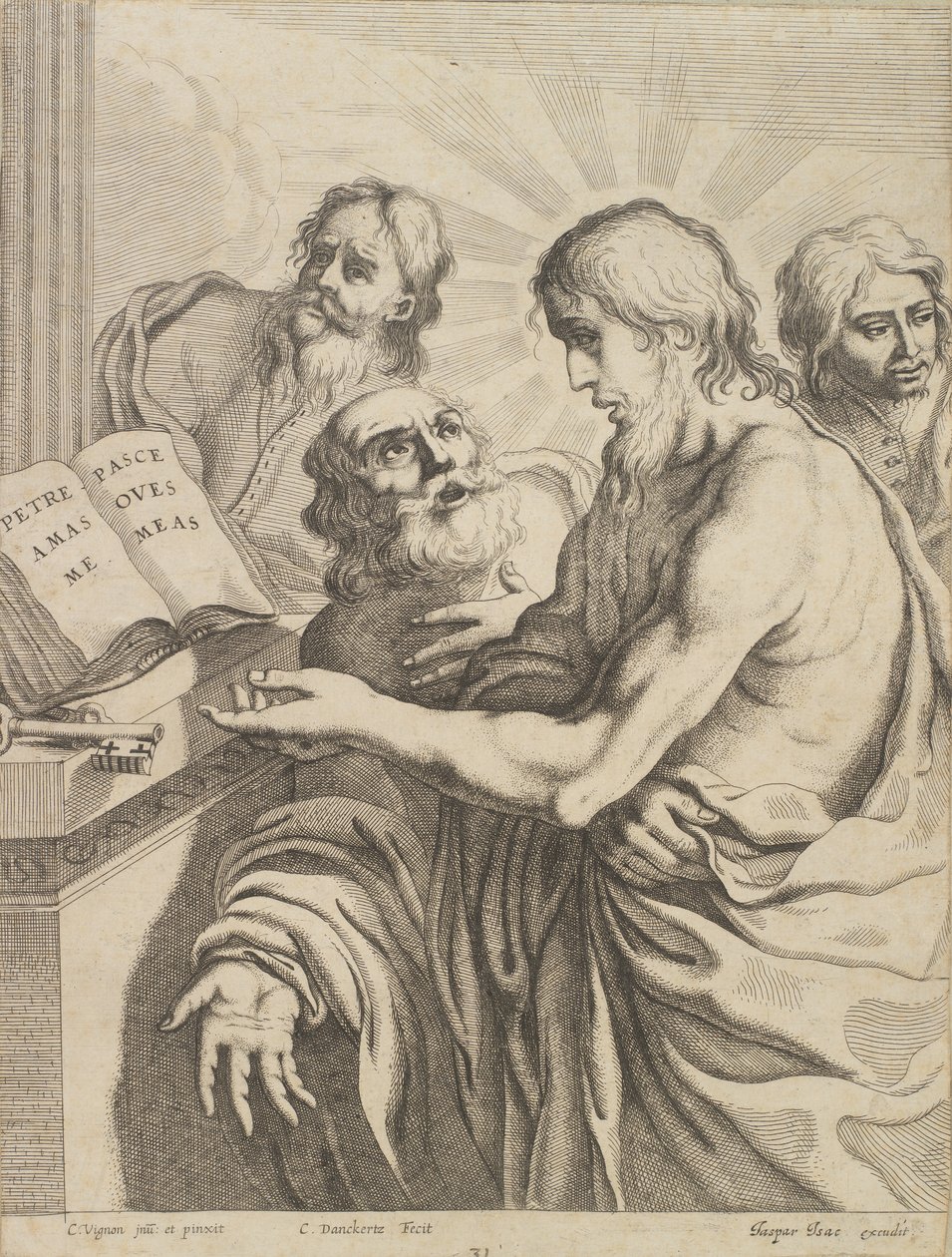 Christ Presents Peter with the Keys by Cornelis I Danckerts
