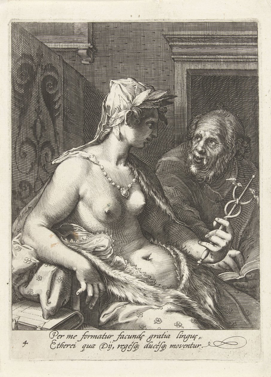Rhetoric (The Seven Liberal Arts) by Cornelis Jacobsz. Drebbel