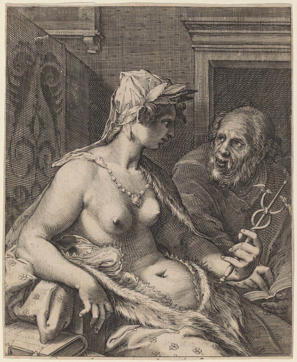 Poetry by Cornelis Jacobsz Drebbel, after Hendrik Goltzius
