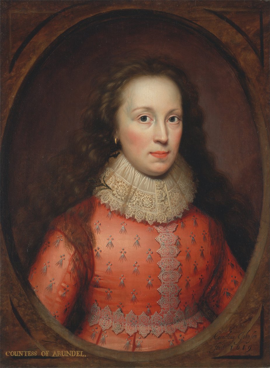 Portrait of a Woman, Traditionally Identified as the Countess of Arundel by Cornelis Janssens van Ceulen