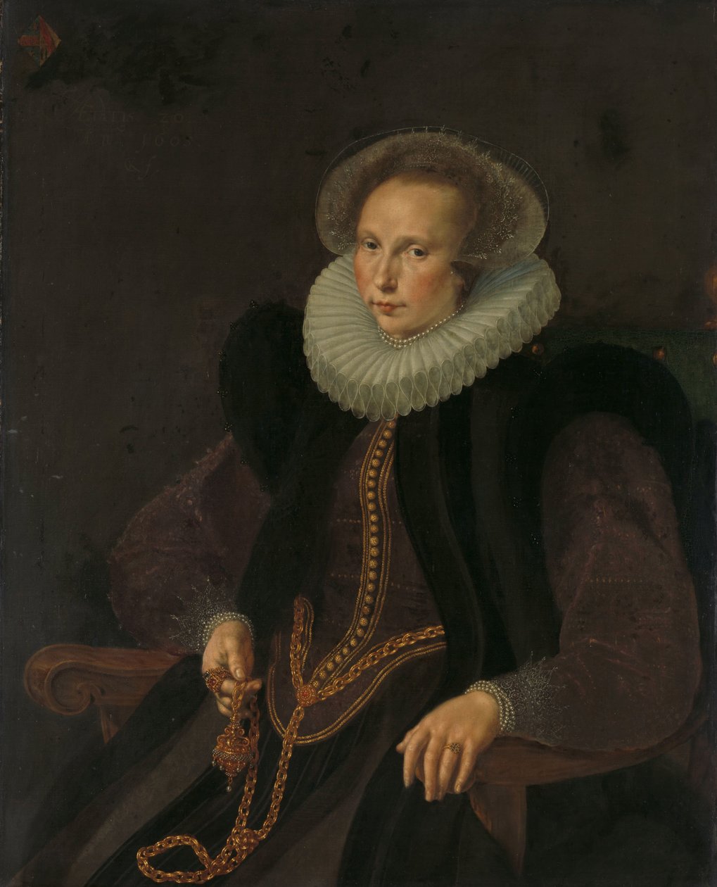 Griete Jacobsdr van Rhijn, Wife of Jacob Cornelisz Banjaert, called van Neck by Cornelis Ketel