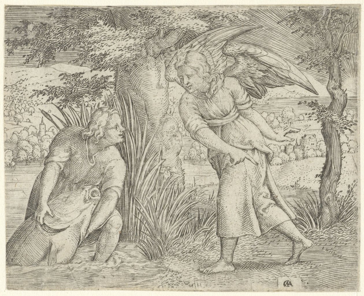 Tobias and the Fish (History of Tobias) by Cornelis Massijs
