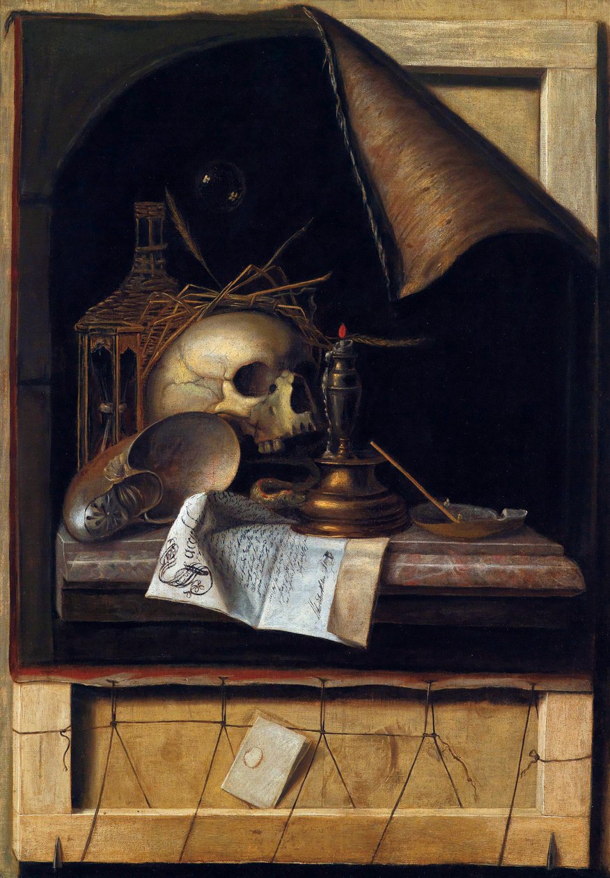 Vanitas Still Life by Cornelis Norbertus Gysbrechts