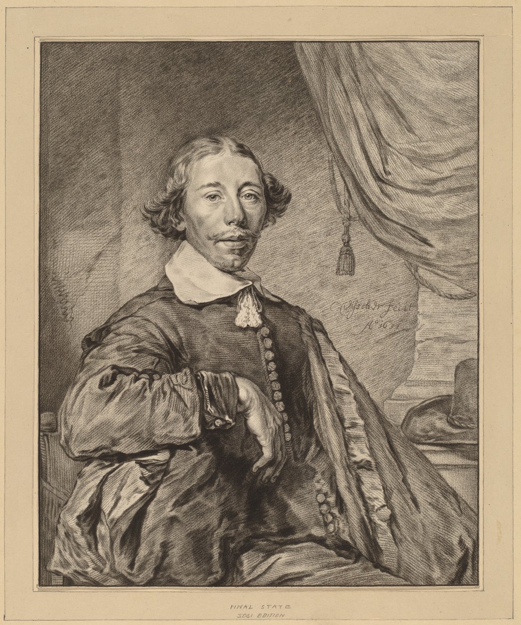 Portrait of a Seated Man by Cornelis Ploos van Amstel