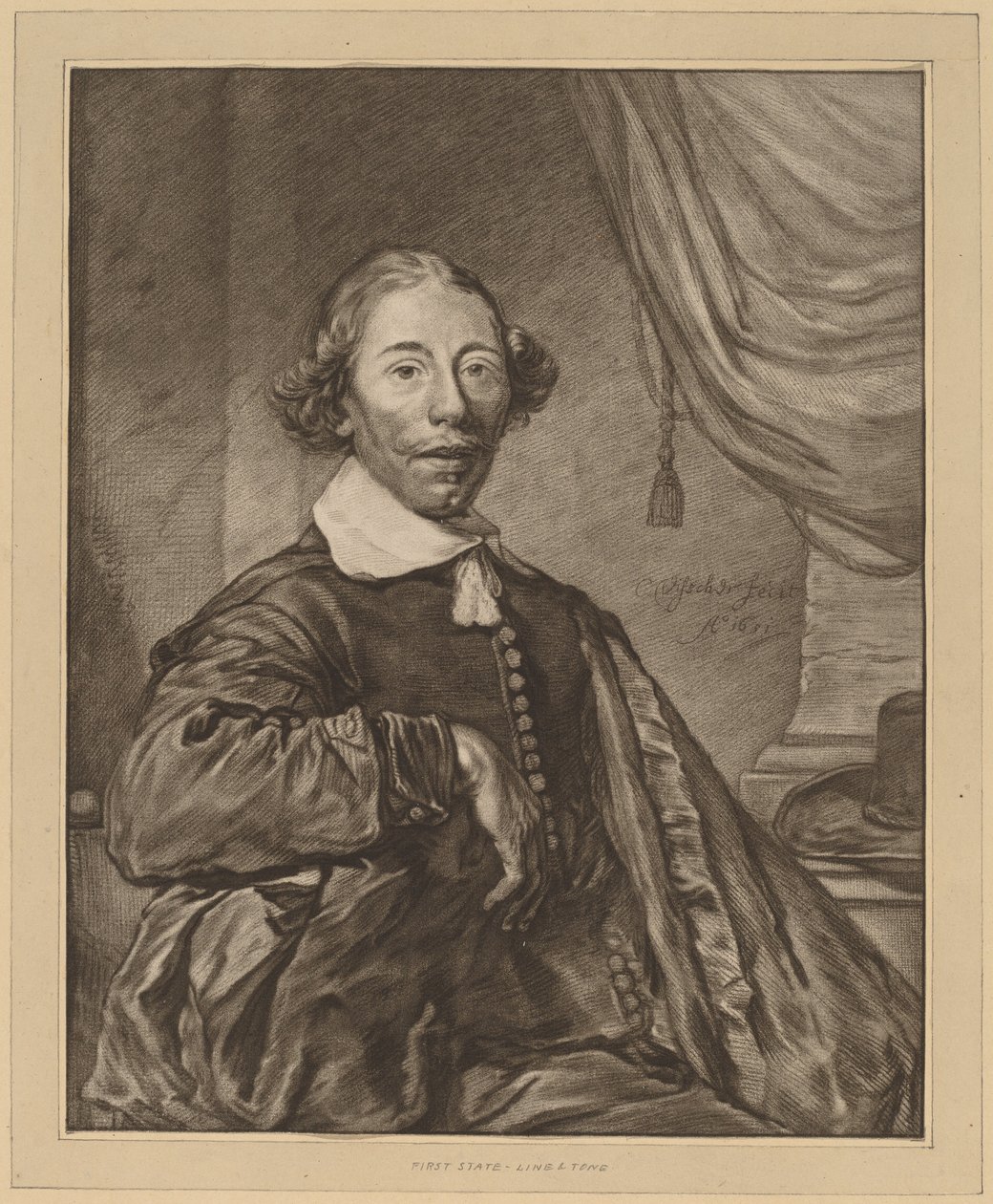 Portrait of a Seated Man by Cornelis Ploos van Amstel