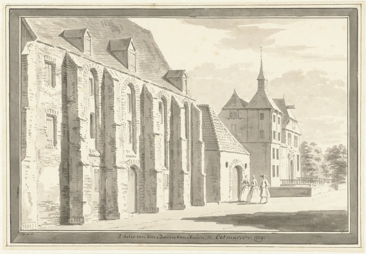 View of the Church and the House in Ootmarsum by Cornelis Pronk