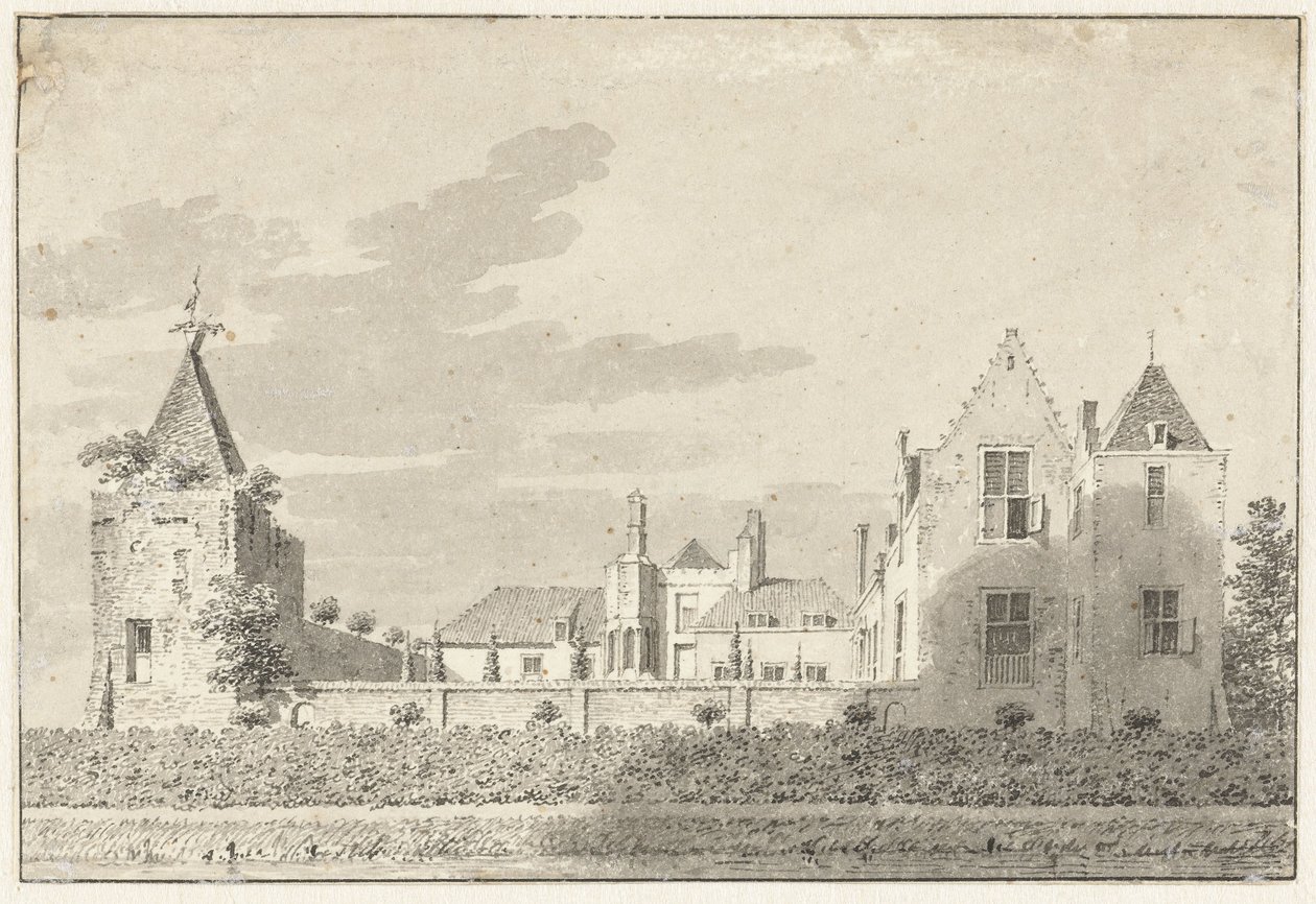 The Castle at Purmerend by Cornelis Pronk