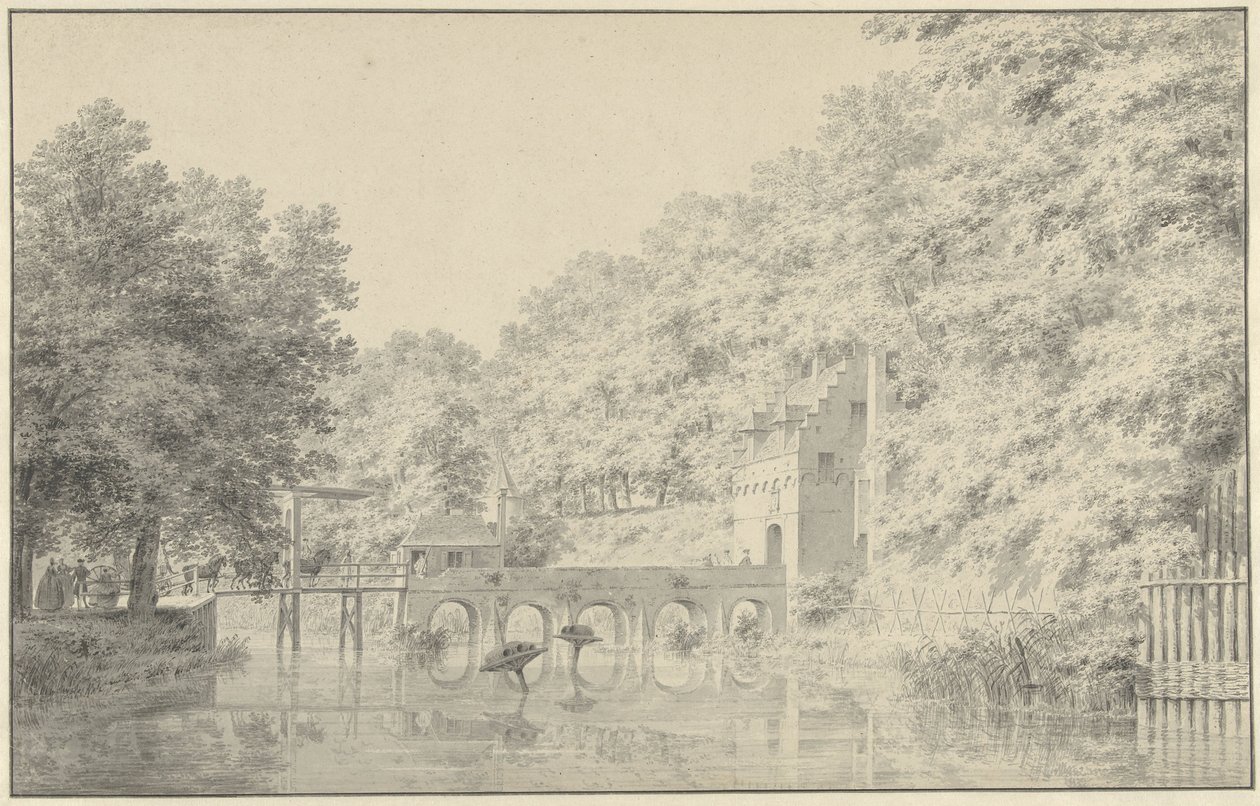 Gate of the Castle in Buren by Cornelis Pronk