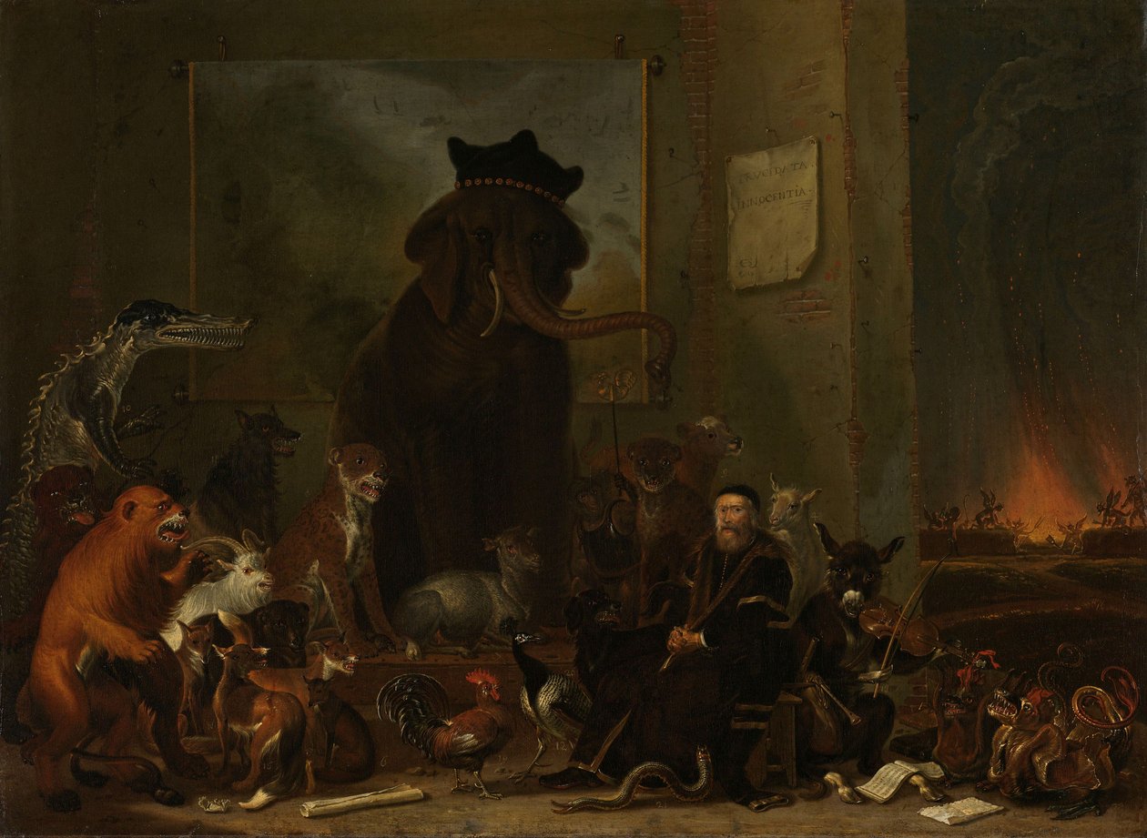 Satire on the Trial of Johan van Oldenbarnevelt by Cornelis Saftleven