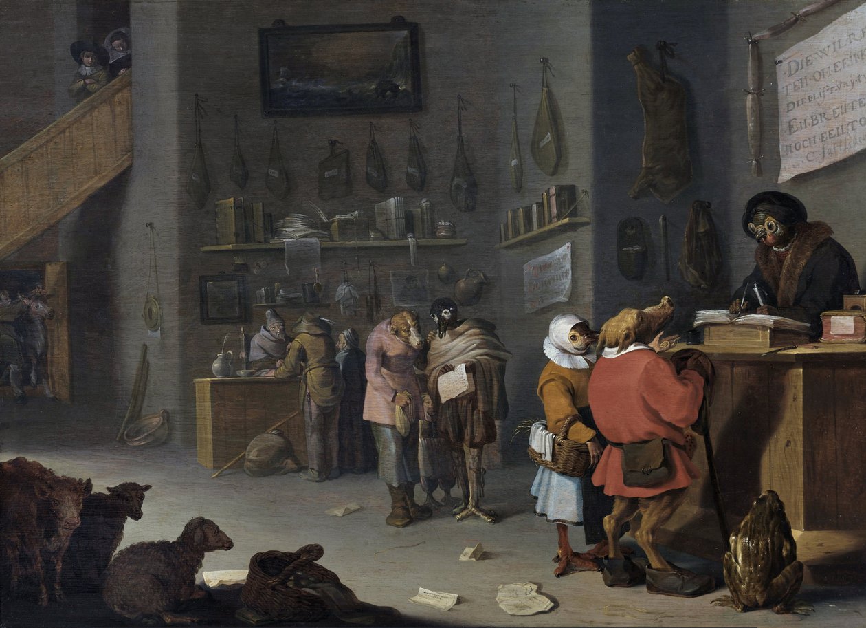 Who Continues for a Cow? by Cornelis Saftleven