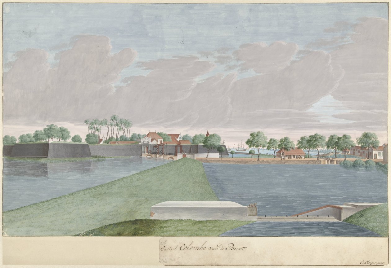 View of Colombo from Overloop De Beer by Cornelis Steiger