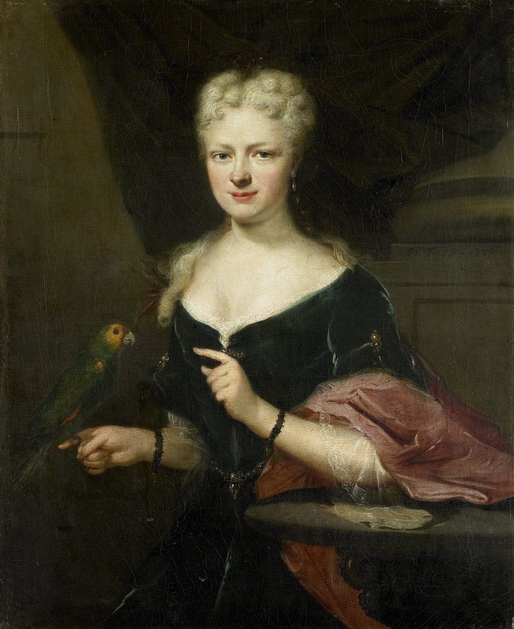 Portrait of Maria Magdalena Stavenisse by Cornelis Troost