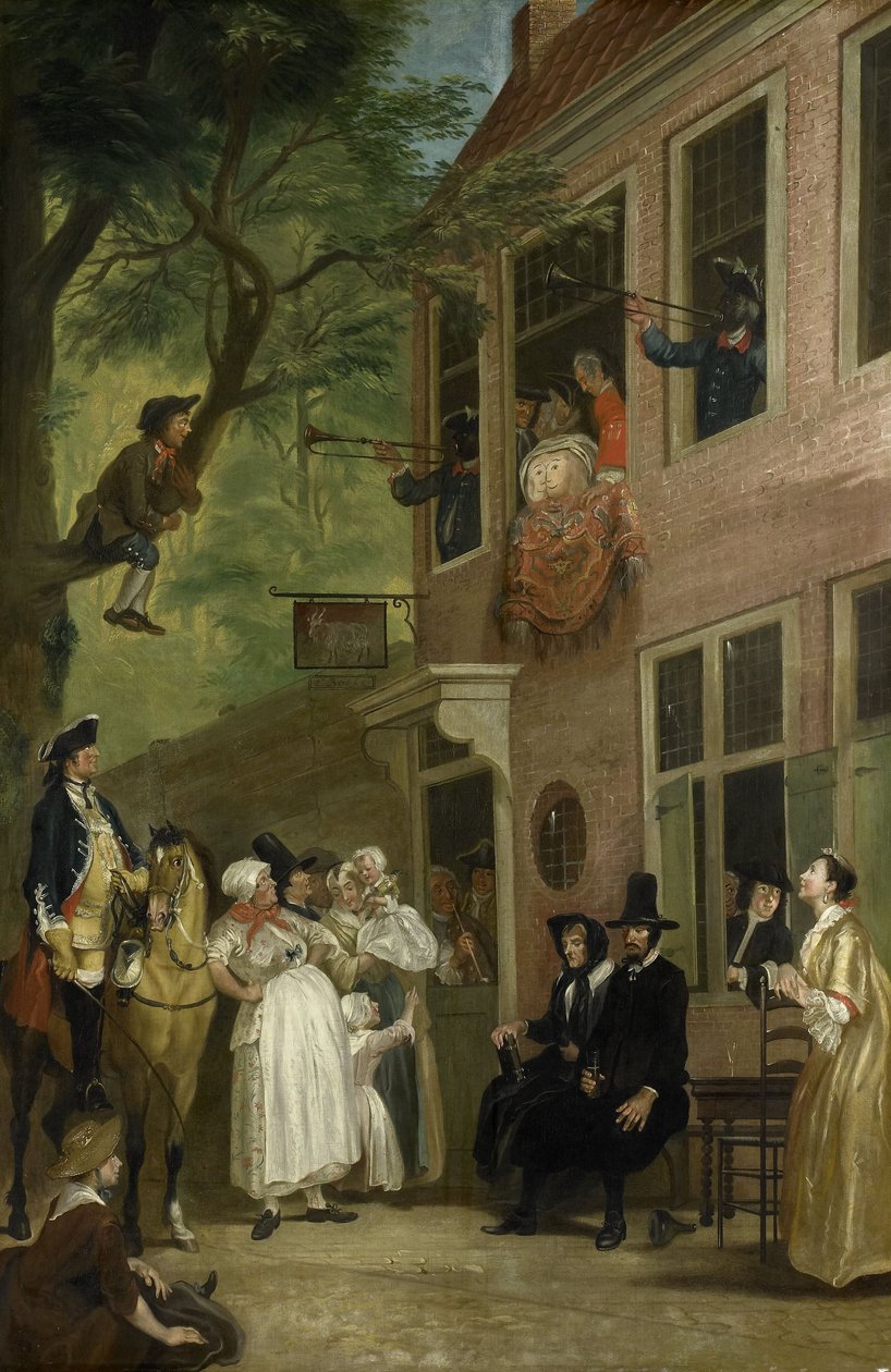 The Ambassador of the Rascals in Bokki Tavern, c.1739-1750 by Cornelis Troost