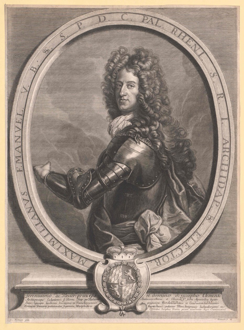 Elector Maximilian II Emanuel of Bavaria (engraving) by Cornelis Vermeulen