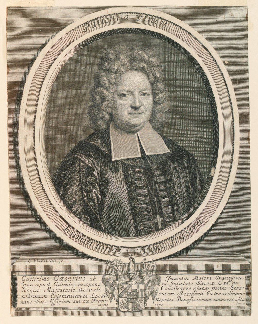 Portrait of Guilielmo Caesarino by Cornelis Vermeulen
