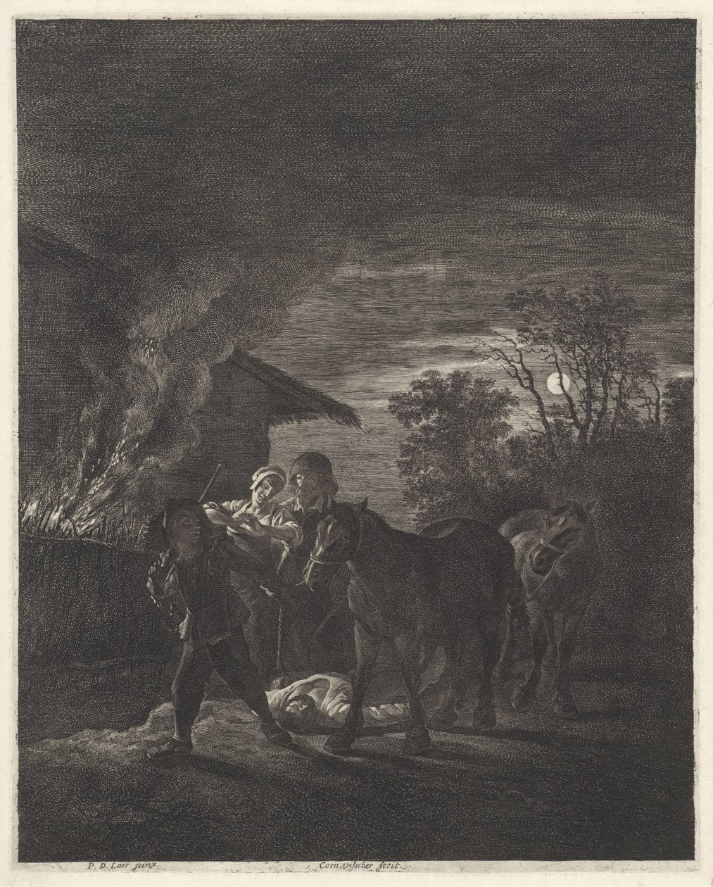 Horse Theft by Cornelis Visscher (II)