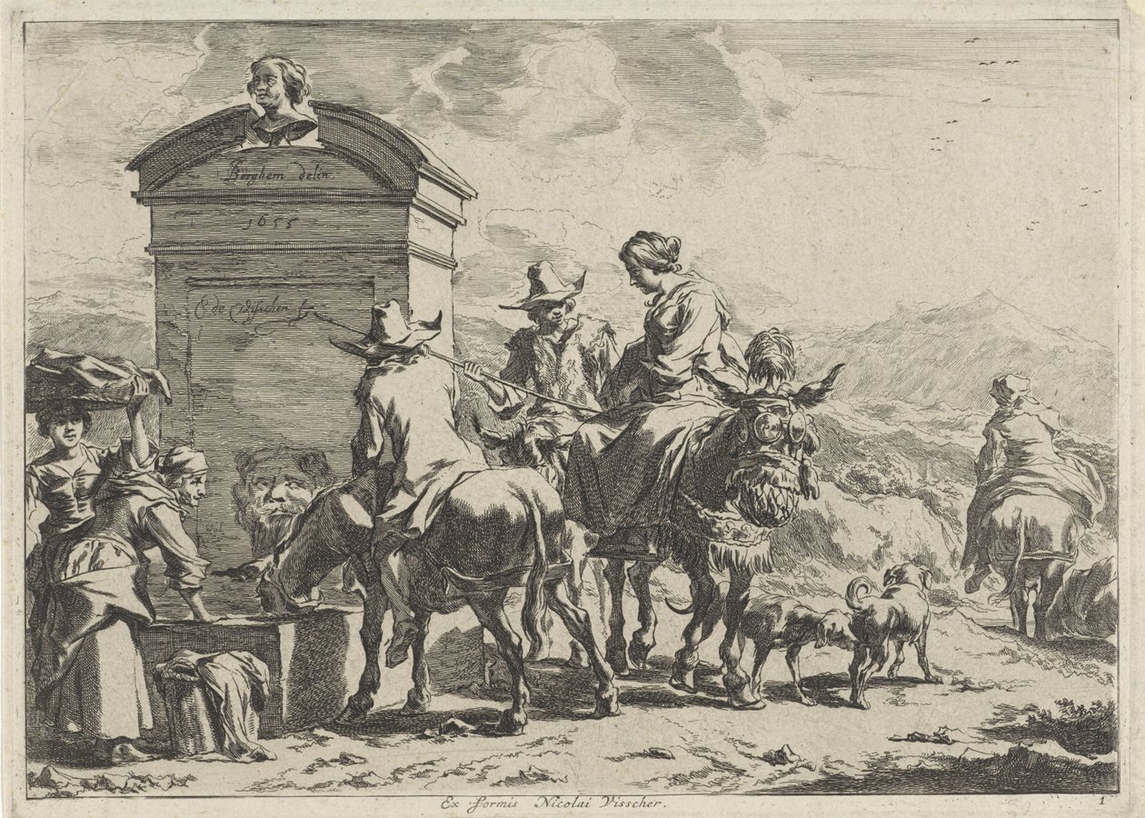 Resting place by Cornelis Visscher (II)