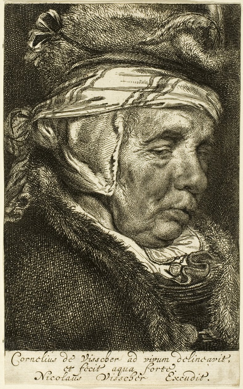 Head of an Old Woman (so-called portrait of Visscher