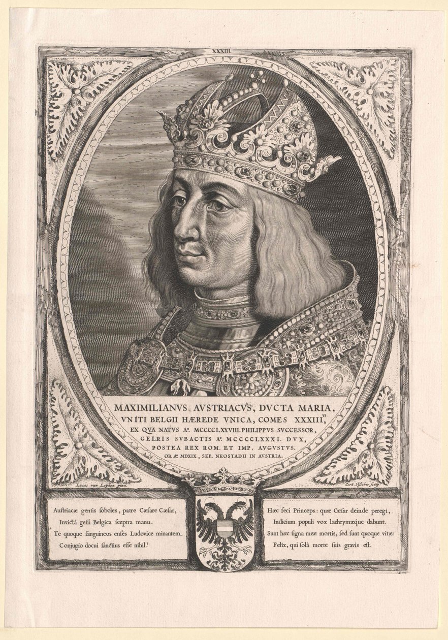 Holy Roman Emperor Maximilian I by Cornelis Visscher