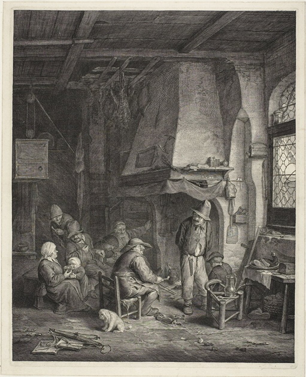 Interior in an Inn, called "The Skaters" by Cornelis Visscher