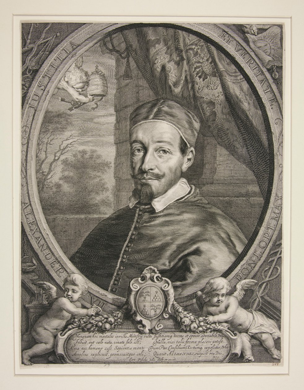 Pope Alexander VII, Fabio Chigi (1599-1667) by Cornelis Visscher