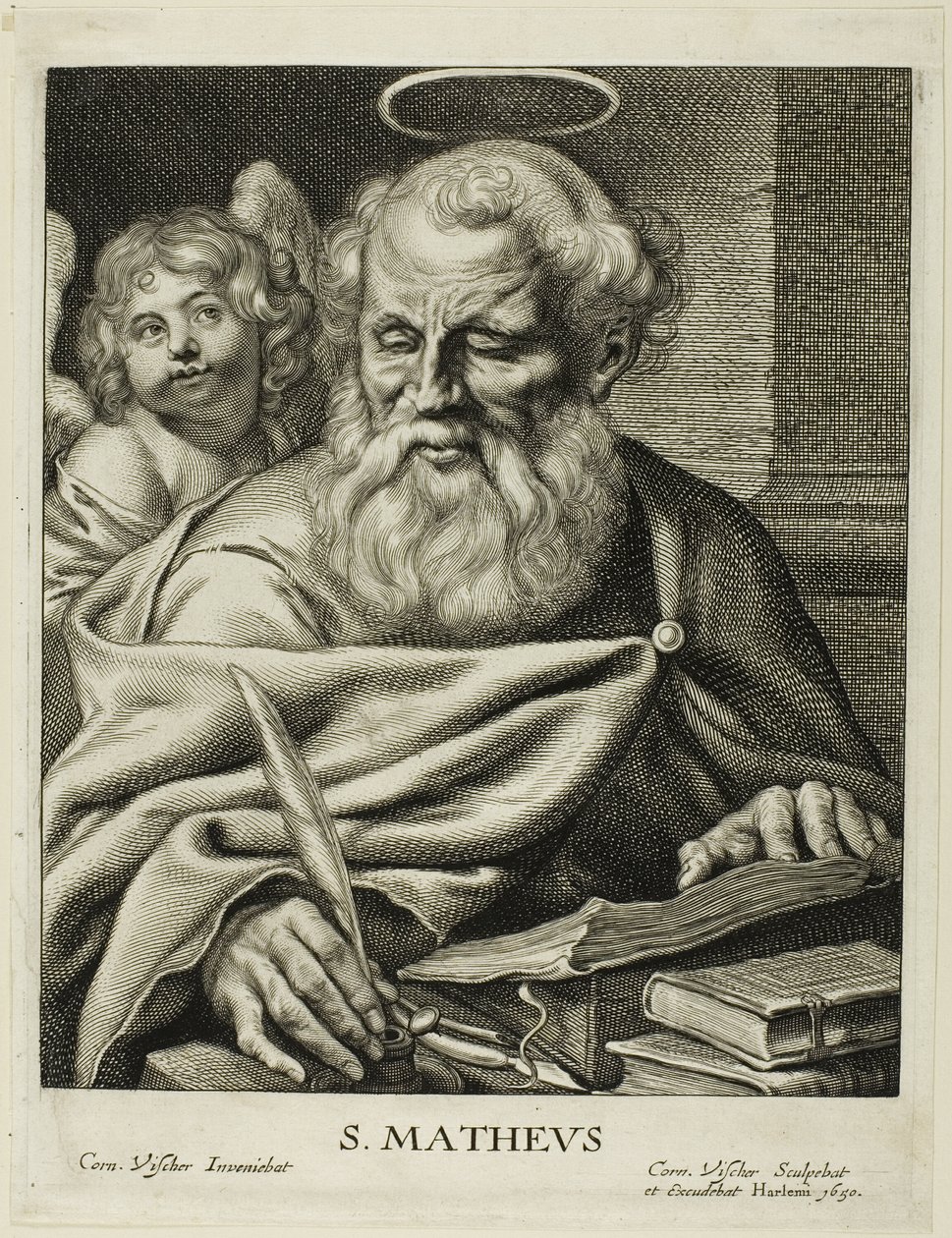 Saint Matthew by Cornelis Visscher