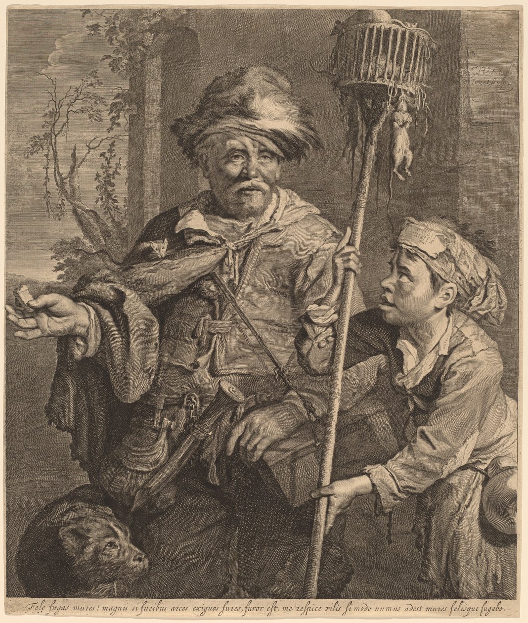 The Seller of Rat Poison by Cornelis Visscher