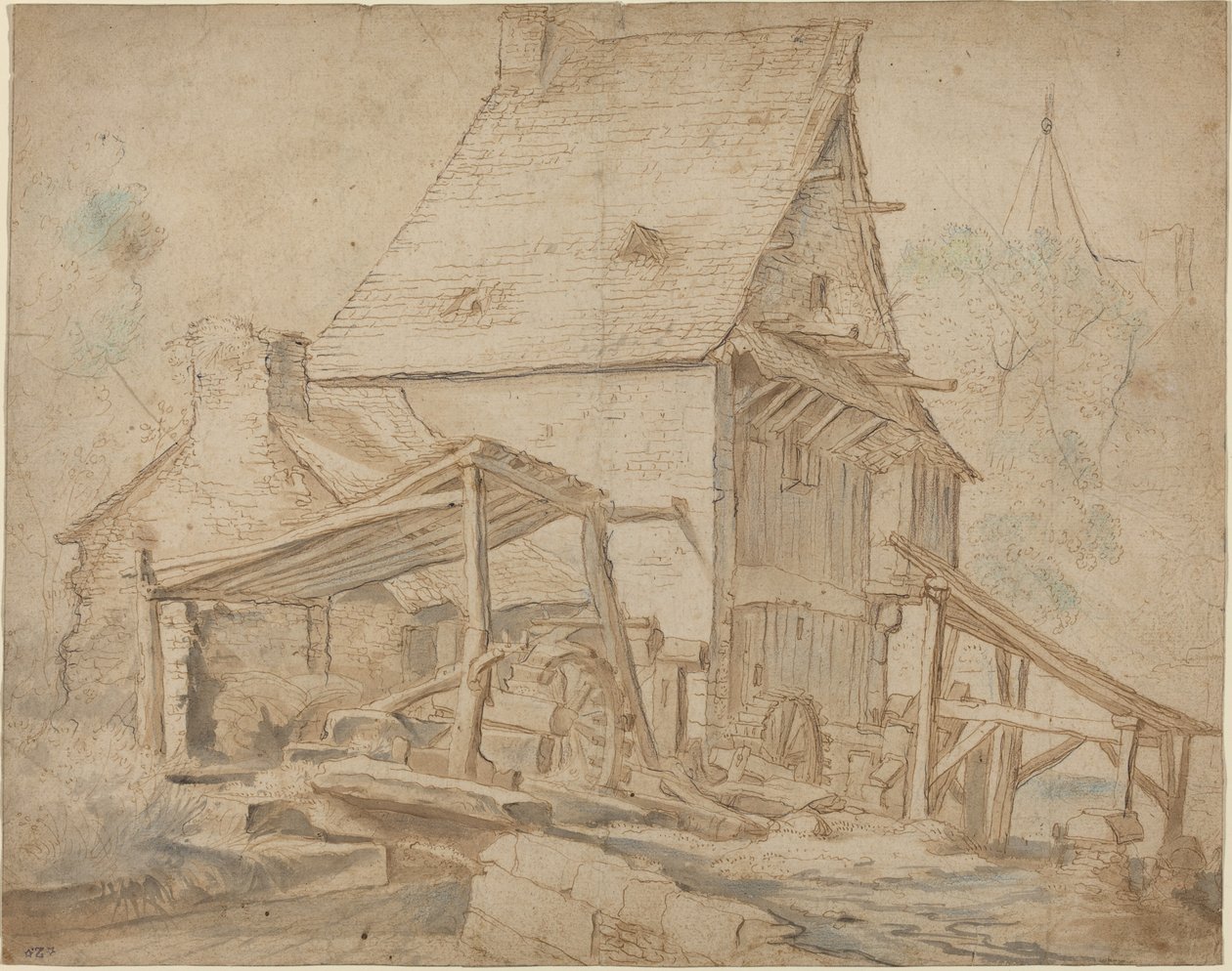 An Old Water Mill by Cornelis Willaerts