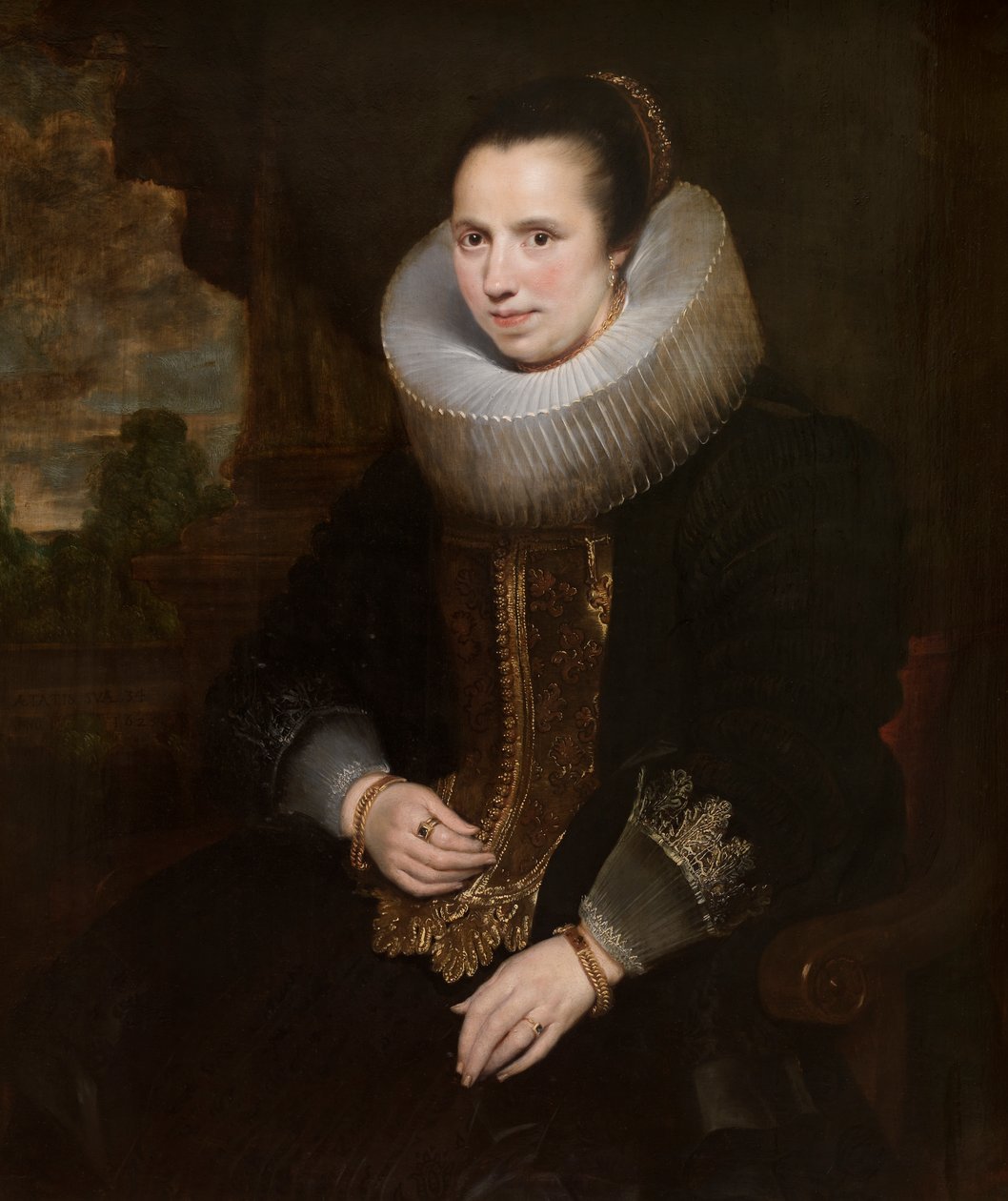 Elisabeth Hoegaerts by Cornelis de (attr. to) Vos