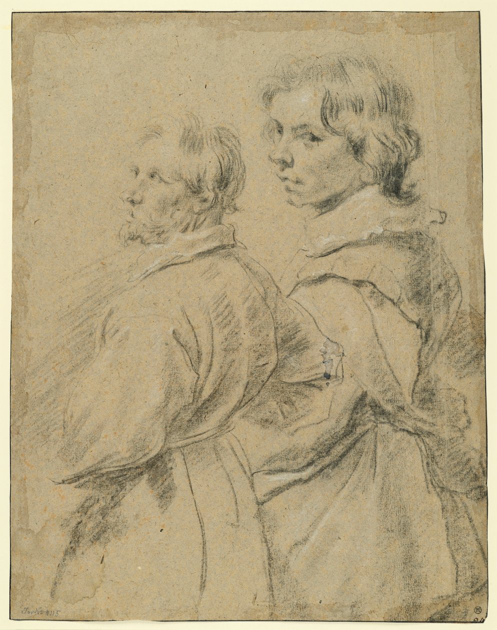 Study of an Older and a Younger Man by Cornelis de Vos