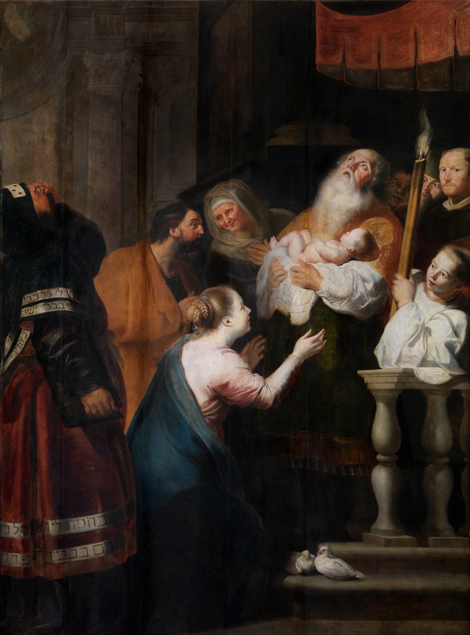 The Purification of the Presentation in the Temple (oil on panel) by Cornelis de Vos