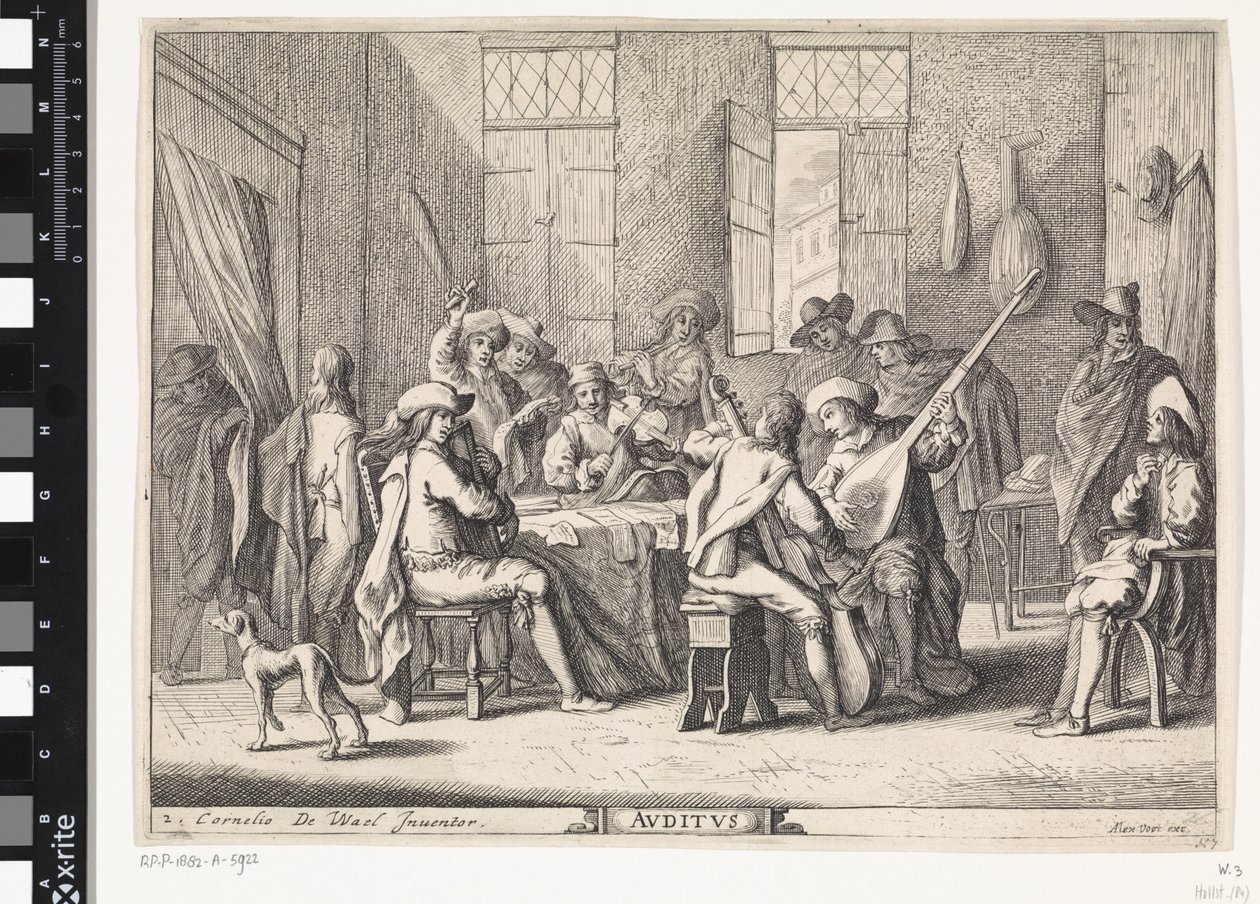 Hearing by Cornelis de Wael