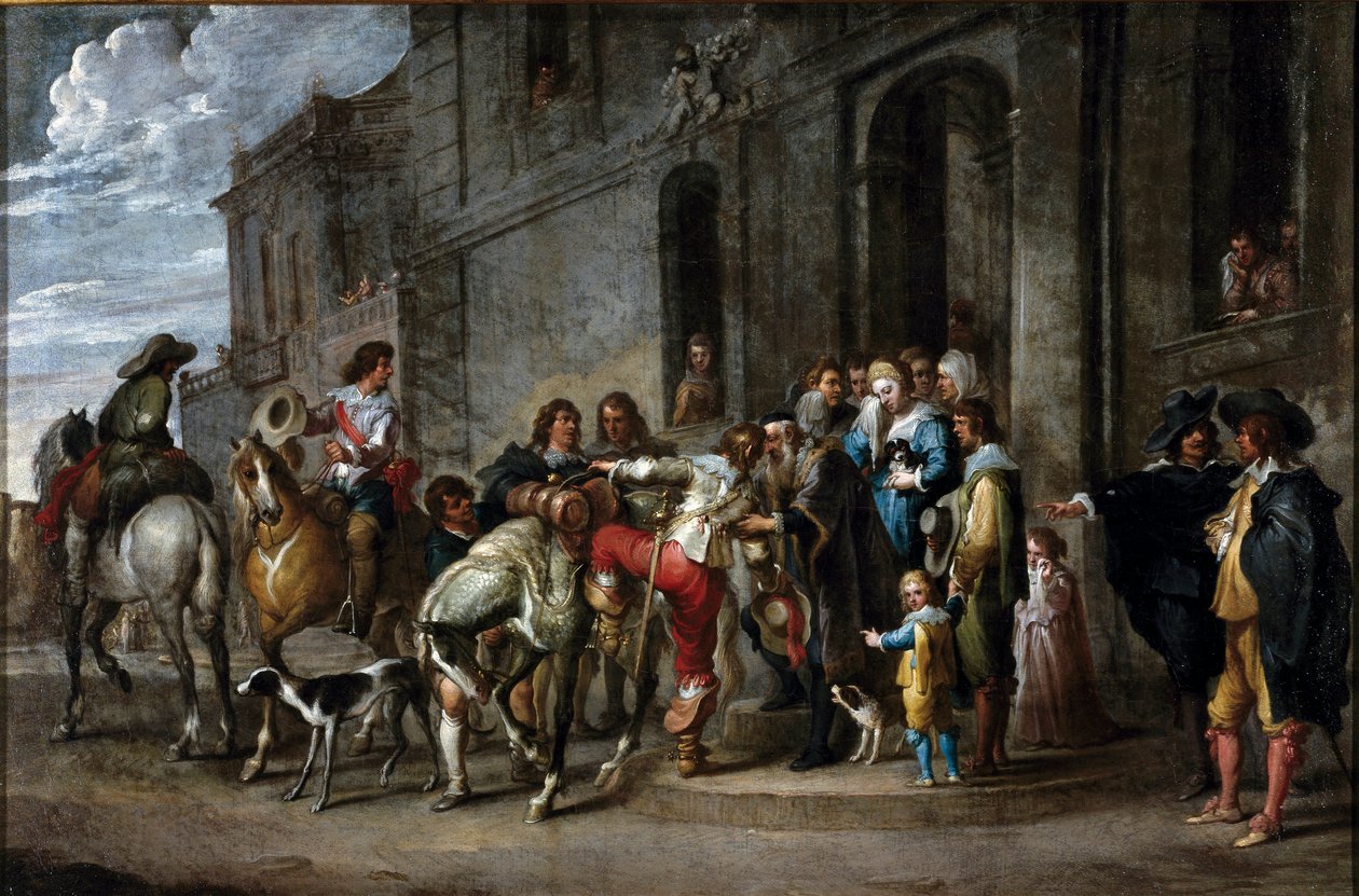 Parable of the Bible: The Departure of the Prodigal Son by Cornelis de Wael