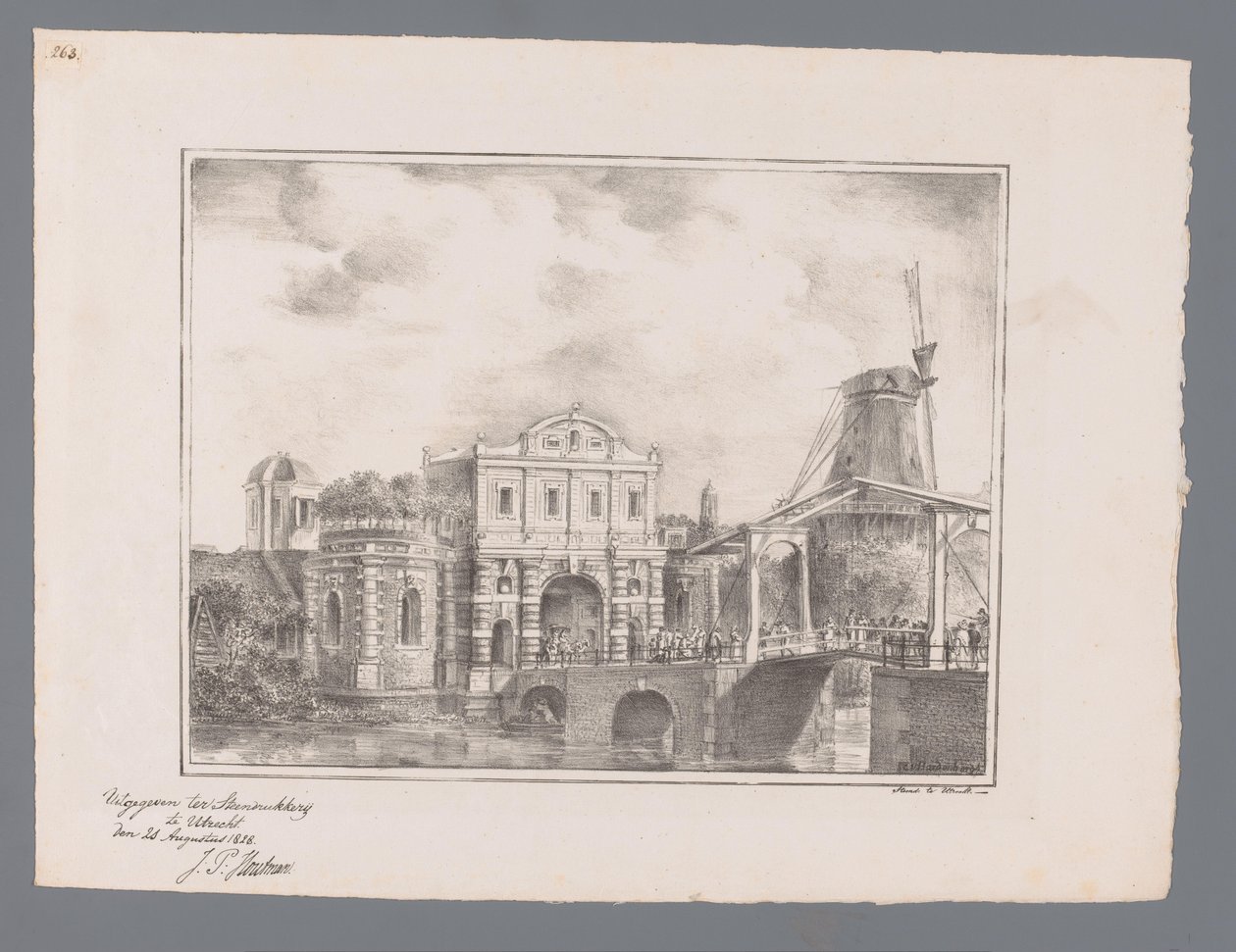 Catharijnepoort in Utrecht by Cornelis van Hardenbergh
