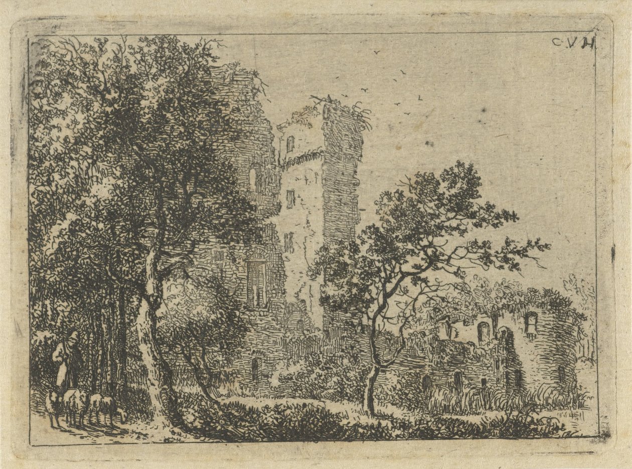 Ruins of Castle Duurstede by Cornelis van Hardenbergh