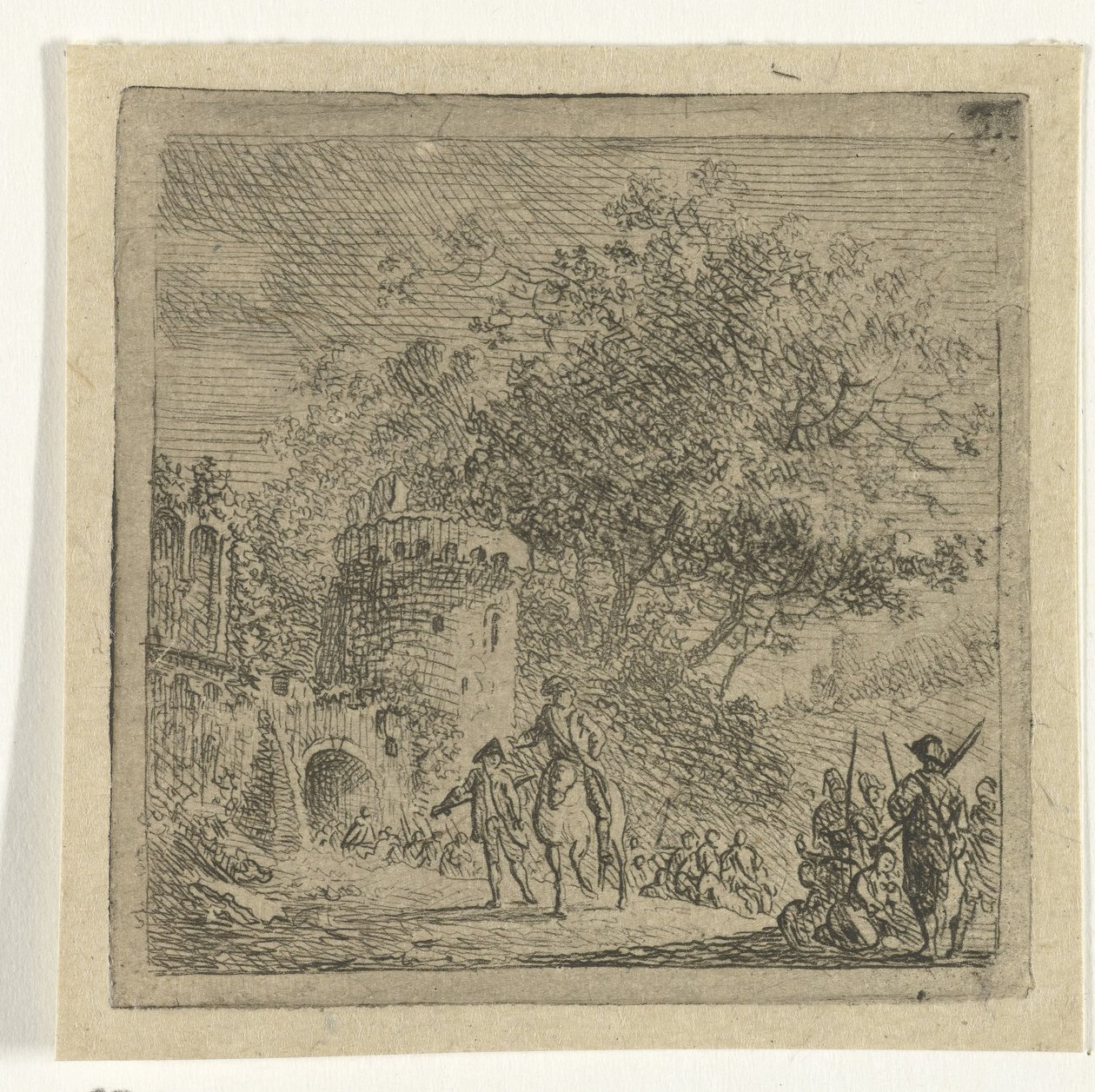 Soldiers at a Gate by Cornelis van Hardenbergh