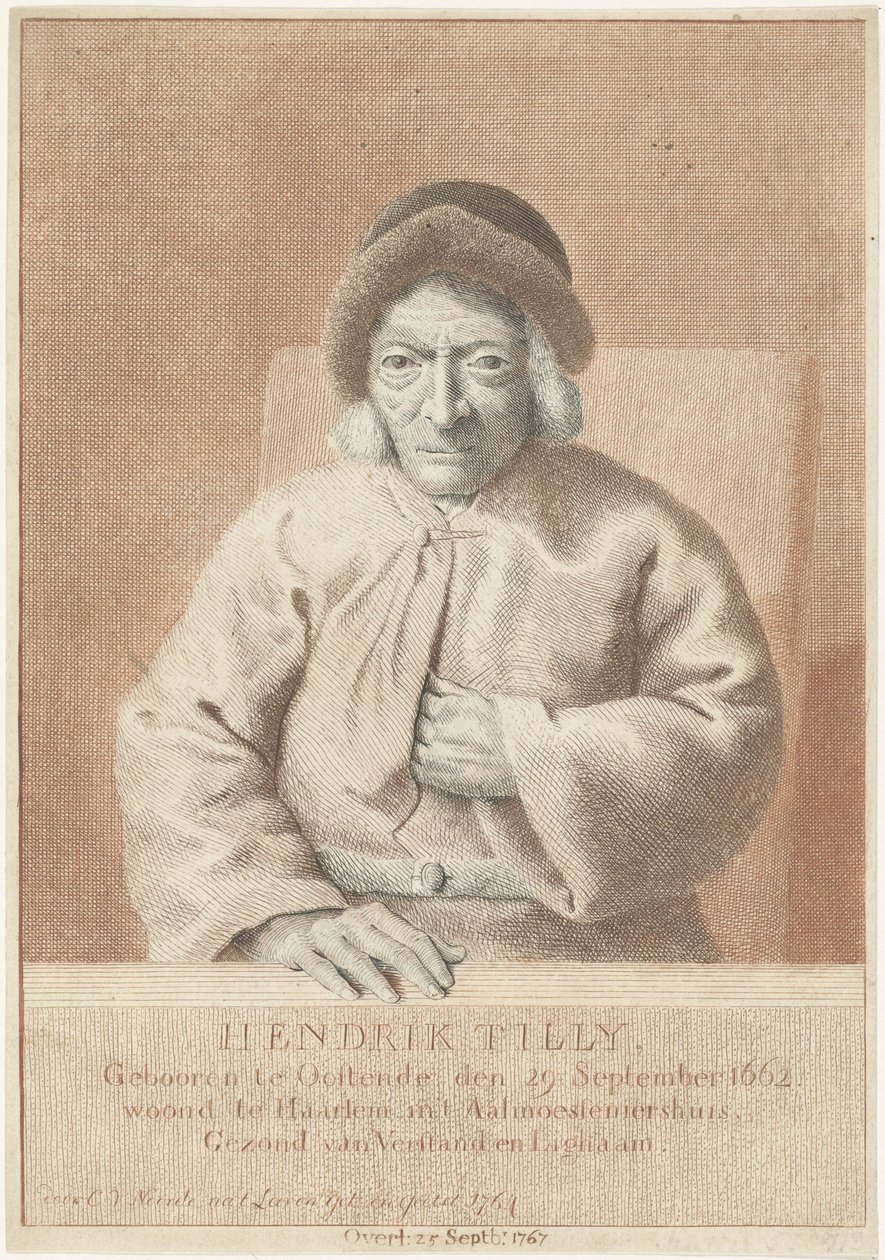 Portrait of Hendrik Tilly by Cornelis van Noorde
