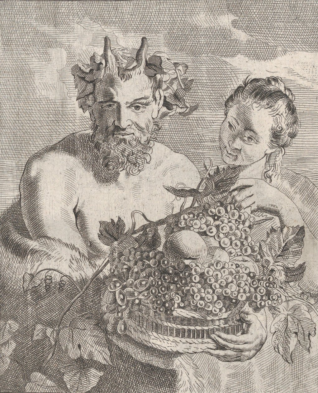 Satyr and Bacchante by Cornelis van Poelenburgh