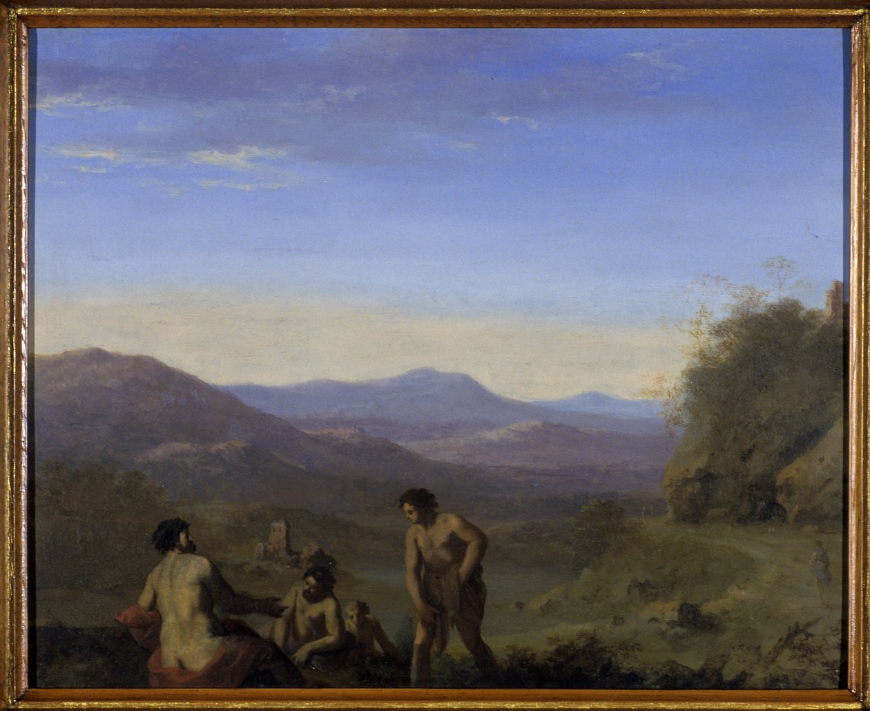 Arcadian Landscape by Cornelis van Poelenburgh or Poelenburch