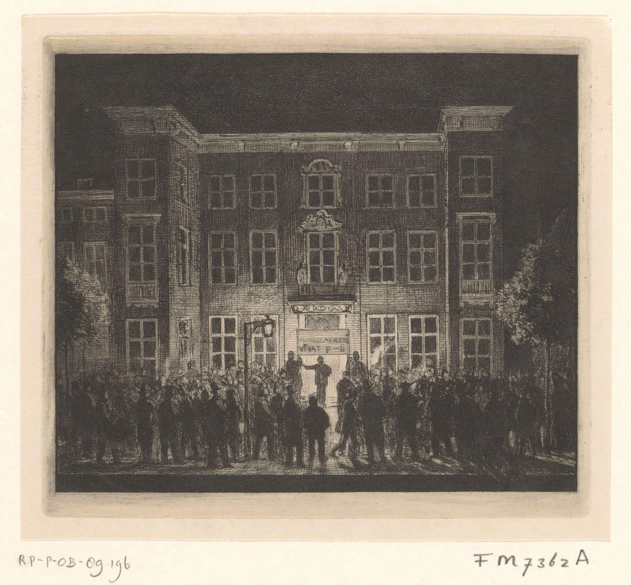 Funeral of the Delft Academy, June 30, 1864 by Cornelis van der Griendt