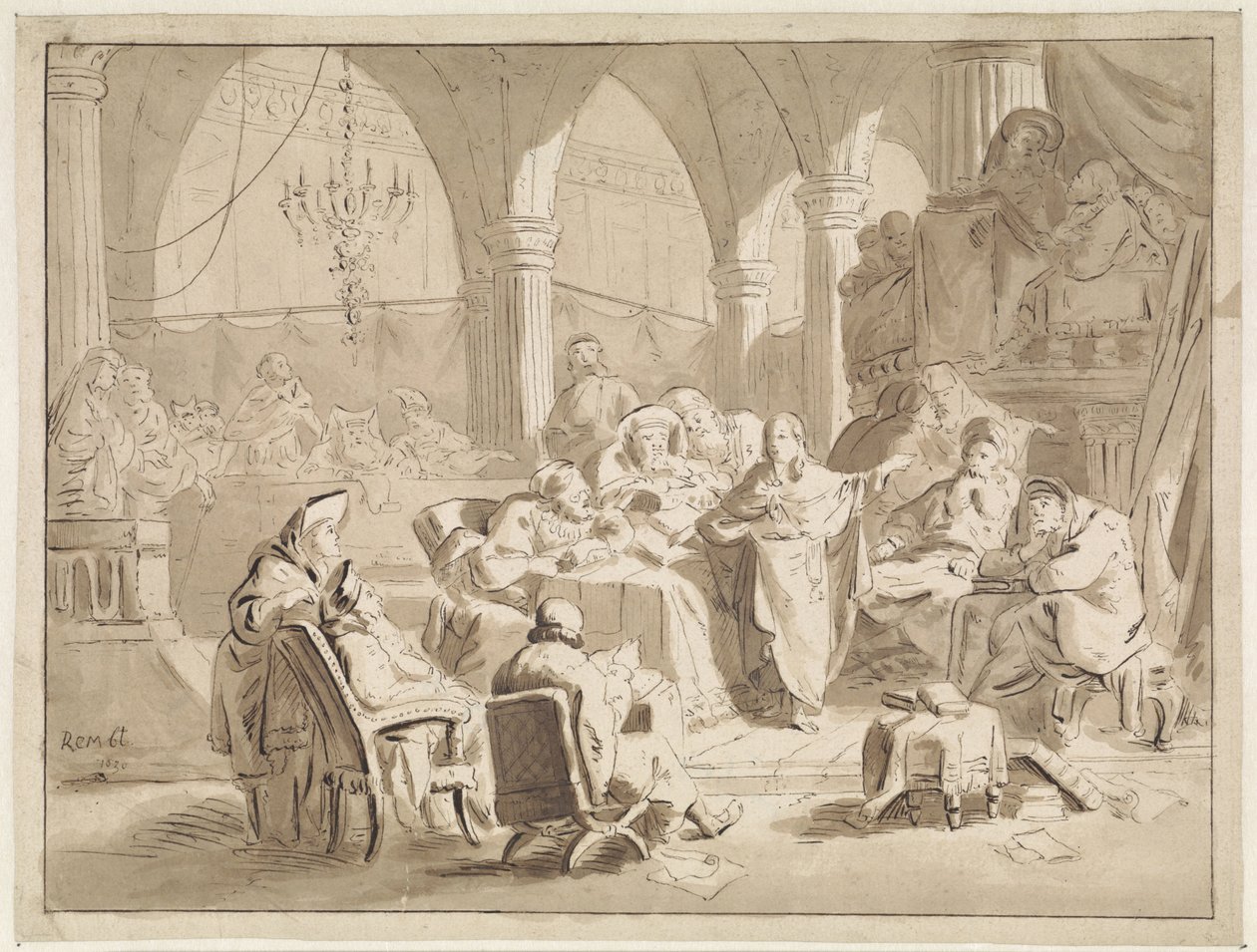 Christ as a Twelve-Year-Old in the Temple by Cornelis van der Griendt