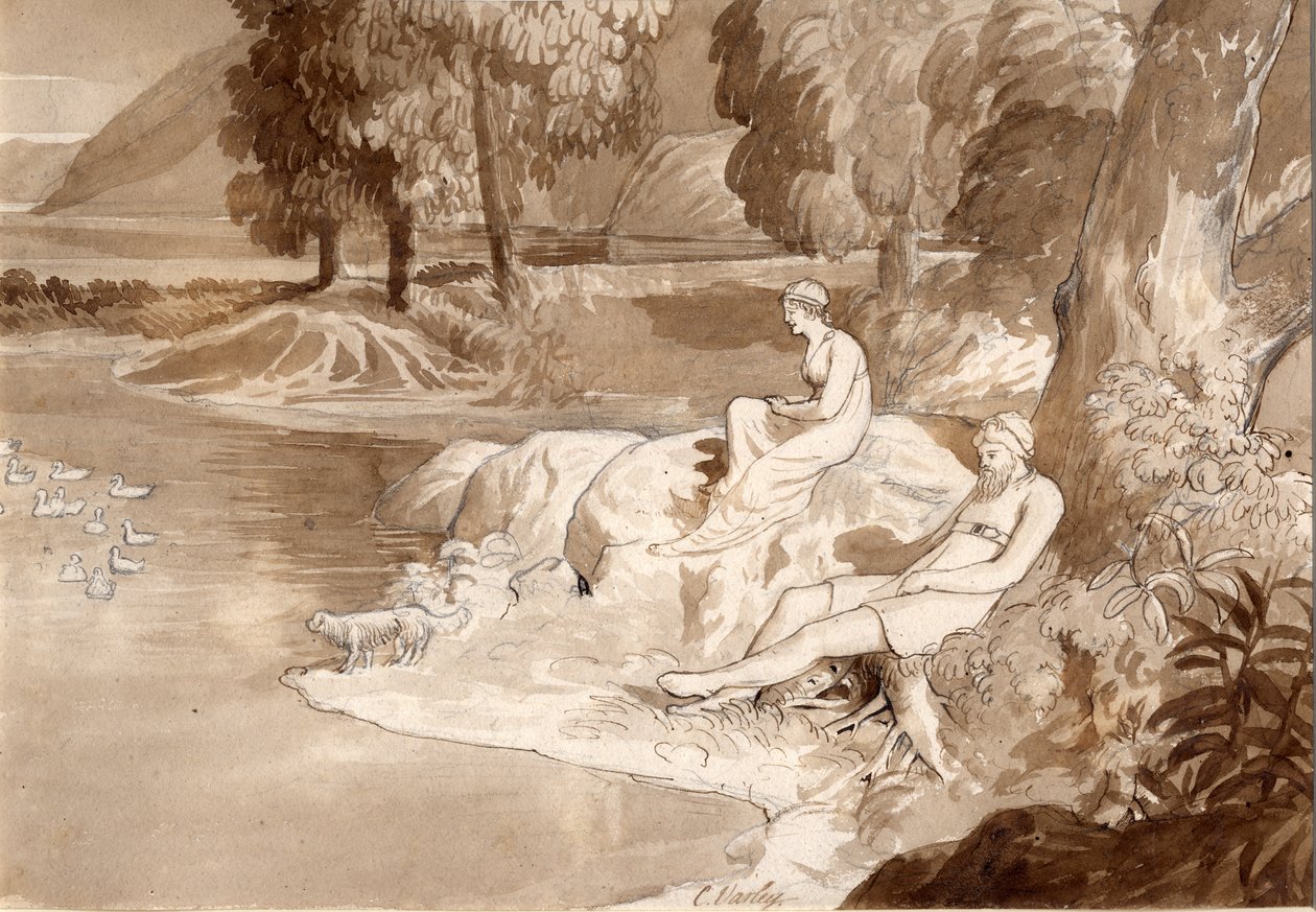 Illustration to The Lady of the Lake, 1811 by Cornelius Varley